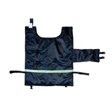 GHSHOP 암소 송아지 담요 두꺼운 송아지 보호기 방풍 배 보호 반사 따뜻한 농가를위한 단열 조끼로 반사, 검은 색, 옥스포드 패브릭, 1개