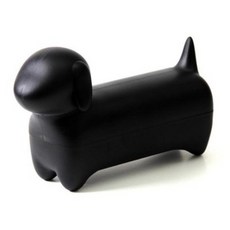 퀄리 강아지 데스크정리함 소품정리, 블랙