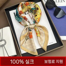 여성용 항저우 백프로 뽕나무 실크스카프 다용도 고급감각 선물