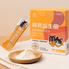 汪喵星球 腸胃益生菌-山味 30包入｜犬貓適用，改善消化，維持腸道健康, 1個, 犬貓通用益生菌, 30份
