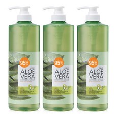 알로에 수딩젤 수분크림 1000ml 111 총 3000ml 대용량 진정 보습, 1L, 1개