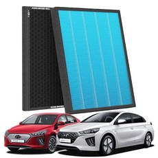 1+1 PM 0.3 에어컨필터 활성탄 블루 초미세먼지, 2개, 아이오닉 하이브리드 (16~21) [FCP-11]