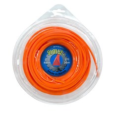 와이낫36 / 삼각 4.0mm 36m/ 국산 예초기 줄날 나일론줄, 1개