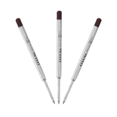 크로마 고급볼펜심 독일잉크 리필심 몽블파커스등 호환 (블랙 3개), Black