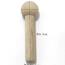 實木火柴棒掛鈎 圓頭木棍洞洞闆配件 多規格木棒槌 - 墻上裝飾掛鈎, 1個, 火柴棒直徑15mm*長度95mm（5根）