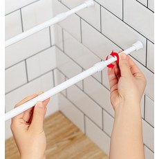 미니 압축봉 길이조절 스텐파이프 옷걸이봉, 35-50cm