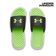 언더아머 UNDERARMOUR 남성 쿠셔닝 슬리퍼 UA 이그나이트 프로 8 픽스드 스트랩 슬라이더 6010383-003