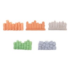 펜스 피규어 소품 울타리 미니어처 동물농장 1개, 나무 울타리 1개