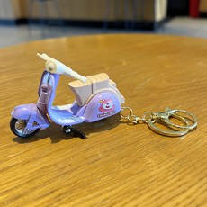 헬로엑스 오토바이 스쿠터 할리st 크루져스타일 실사 피규어 키링 키홀더 열쇠고리, 1개, 7스쿠터퍼플화이트