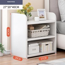 틈새장 틈새수납장 수납장 홈카페 다용도 원목 인테리어, 조립형, 경제형 웜화이트 트리플 서랍