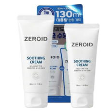 [대용량] 제로이드 수딩 크림 기획세트 (+50ml), 130ml, 1개