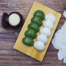 쫄깃쫄깃 개별포장 굳지않는 2색바람떡 28개-30개 1키로 선물떡 팥앙금떡, 1kg, 1세트