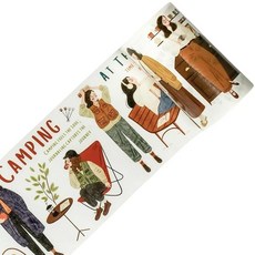 WT Urban Wanderers 프리컷 와이드 와시 테이프 세트 - 3롤 오리지널 종이 테이프 일러스트레이션 저널 스크랩북 플래너 및 DIY 공예를 위한 부드럽고 쉽게, 프리컷 플래너의 Day 2 와시 테이프