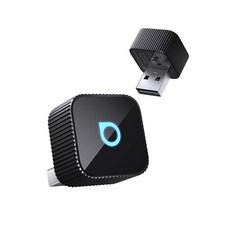 Ottocast Mini Cube 3.0 무선 CarPlay 및 안드로이드 자동 어댑터 2026 - 플러그 앤 플레이 빠른 자동 재연결 블랙 414277, USB A, Black