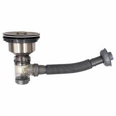 蝴蝶衛浴 廚房水槽落水頭-提籠14CM】流理臺水槽提藍.防蟑防臭.不鏽鋼水槽濾網, 1個, (大)水槽下水管-總寬14CM, 【I廊】(大)水槽下水管-總寬14CM