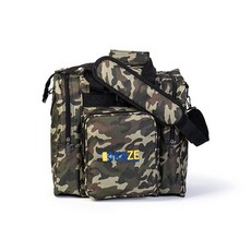 [ 1244847 ] KAZE SPORTS 싱글 볼용 디럭스 볼링 백 - 두 개의 사이드 포켓이 있는 토트백 (카모), 다채로운, 1개