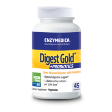 ENZYMEDICA Digest Gold益生菌膠囊, 45顆, 1罐
