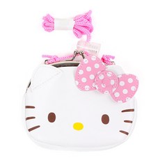 제사오스토어 헬로키티 동전 지갑 핑크 포켓형 슬림형 학생용 카드지갑