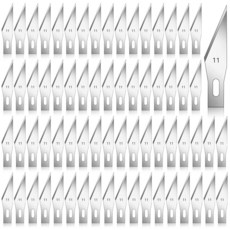 Zhehao 칼날 600개 고탄소강 블레이드 11개 벌크 취미 아트 리필 #11 정밀 나이프 교체품 스크랩북 커팅 스텐실 나무 조각용 보관 케이스 포함, Zhehao 칼날 600개, 고탄소강 블레이드 11개,