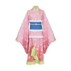 귀멸의 칼날 코스프레 의상 미리 기모노 메이드 코스프레 칸로지 미리 코스프레 2차원, XXL, 신제품-미리 세트