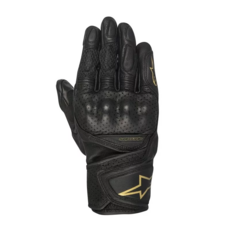 Alpinestars Stella Baika 女版 皮革 防摔手套, 黑金