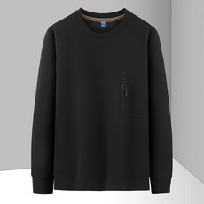 男士圓領長袖衛衣 - 2026春季新款潮流百搭運動打底衫