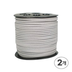 디어플레이스 샤무드끈 세무끈 스웨이드끈 90m 3mm, 11 웜그레이, 2개