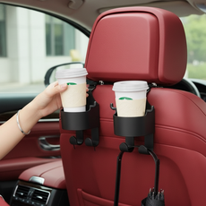 자동차 다용도 컵홀더 우산꽂이 차량용 가방 수납 거치대 정리함, 블랙