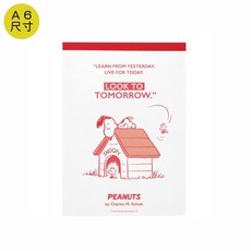 莫莫日貨 2022 史努比 A6 彩色雙面便條本 (六圖案) 便條紙 sunstar snoopy 可愛筆記本, 1個