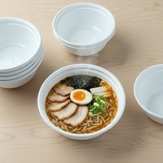 우동 용기 다용도 면 그릇 야외 일회용 밥그릇 덮밥 국물 캠핑 20.5cm