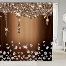 Feelyou 수채화 리본 목욕 커튼 182.9 x 182.9cm(72 72인치) 그레이 글리터 (반짝임 없음) 방수 폴리에스터 원단 남아 여아 장식용 귀여운 나비매듭 샤워 욕, 멀티 04