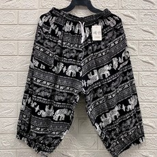 加大大象束腳七分褲 寬鬆舒適 親膚透氣 居家休閒運動皆宜, 4.