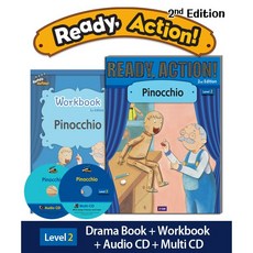 Ready Action Level 2: Pinocchio SB+WB (with QR), A List, Ready Action Level 2: Pinocc.., Grace Lee(저)