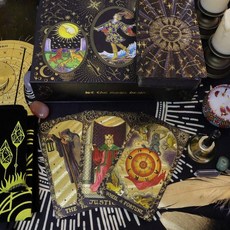 유니버셜웨이트 타로카드 컬렉션 점술 Universal Waite Tarot (78장 세트), Deluxe Black Sun