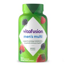 비타퓨전 남성용 데일리 멀티비타민 내추럴 베리 맛 구미, 150정, 1개