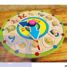 GS 어린이시계공부 원목 시계 교구 원목퍼즐