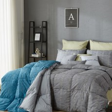 메종아르띠 피트 거위털이불 2개, B형_시크그레이 + 네이비블루