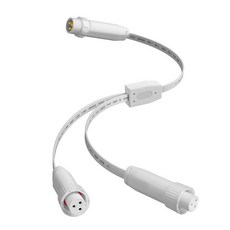 3-Pin Wire Connector Pair 2-Pack for Govee Permanent Outdoor Lights Prism IP68 Waterproof Splice, Y-Splitter(1 Male to 2 Female)