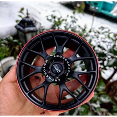 賽鋒模型 BBS 鋁合金鍛造輪圈 模型 改裝擺件 RAYS 掌中寶 仿真, BBS CHR 黑, 1個