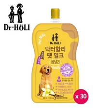 닥터할리 펫밀크 200ml 30팩 바닐라 CAT/DOG 겸용, 30개