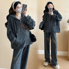 孕婦秋季兩件套裝 時尚減齡衛衣 2025新款