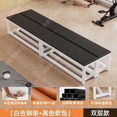 멀티 벤치의자 2인용벤치의자 라커룸 라운지 카페 실내용 1200mm, 블랙