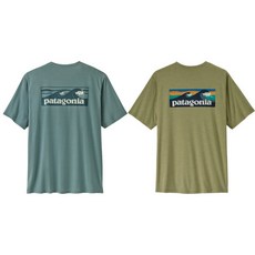[백화점정품] 파타고니아 반팔 티셔츠 [코리아] 45481R5 멘즈 캐필린 쿨 데일리 셔츠 - 보드숏 로고 SB 등산 반팔티