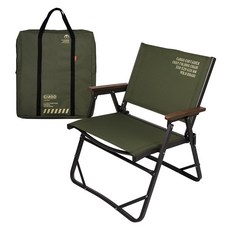 카고컨테이너 코지 폴딩체어 M 캠핑 접이식 로우 의자, 1개, 카키