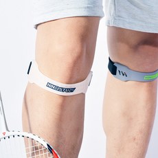 나라에센셜 논슬립 슬개골 슬개건 무릎 아대 밴드 보호대, 모던 그레이, 2개