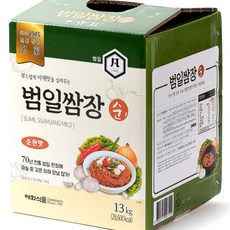 범일쌈장 순13kg 맛있는 쌈장 업소용쌈장 고깃집 대용량쌈장 발송, 13kg, 1개