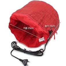 헤어팩 헤어캡 파마 전기 모자 이중 미용실 SM 79000EA 1EA, 레드