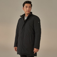 adabat 男款高級可拆連帽雙面中長鋪棉外套