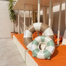 ZIAZIZO market 泳圈兒童幼兒成人助行圈戲水圈, 嬰兒（學步車）棕色, 1個