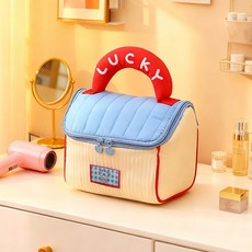 DFMEI 可愛小屋化妝包少女大容量化妝品收納包高顏值手提小房子洗漱包